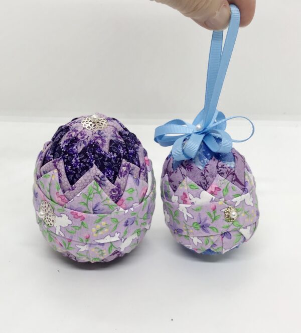 Lavender 4" Easter Egg Ornament - Image 3