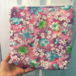 Handcrafted Spring Flowers 11" x 11" Project/Organizational Bag