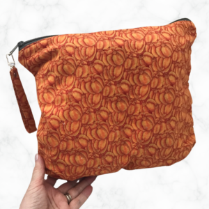 Pumpkin Print Large Project Bag