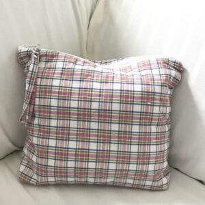 Pink Plaid Large Project Bag