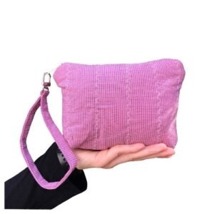 Pink with Black Print small bag