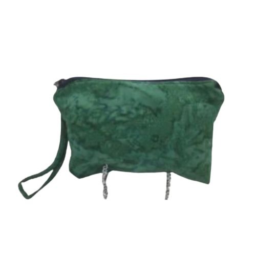 Dark Green Batik small bag