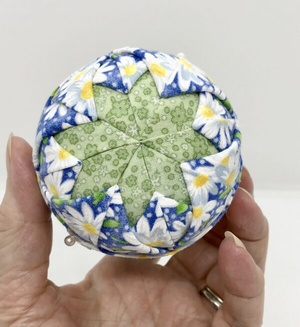 Blue Daisy 4" Easter Egg Ornament - Image 2