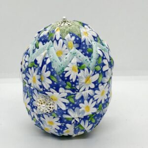 Blue Daisy 4" Easter Egg Ornament