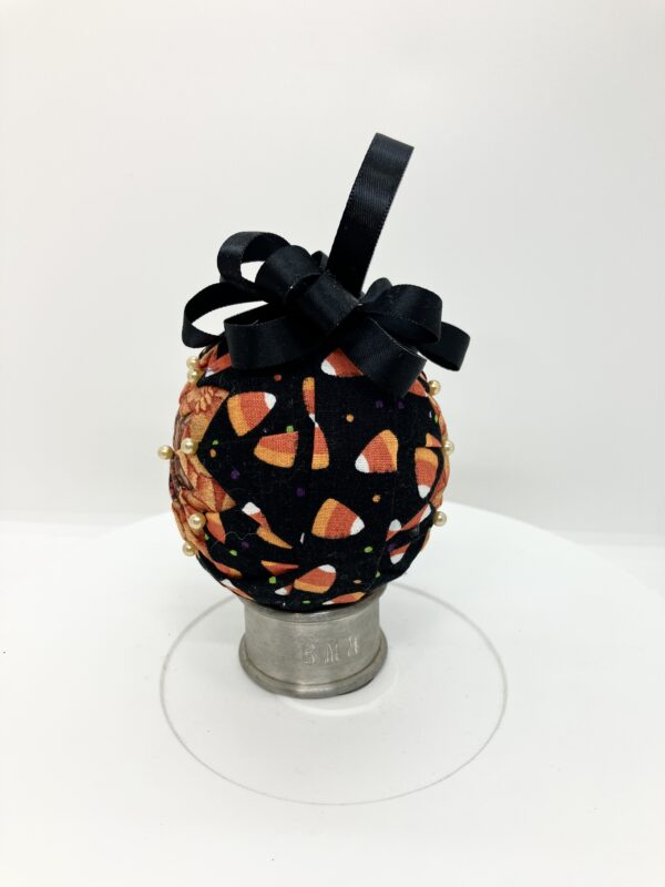 Autumn 3 inch Black & Orange Round Ornament - Image 5