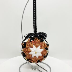 Autumn 3 inch Round Double Blossom Ornament
