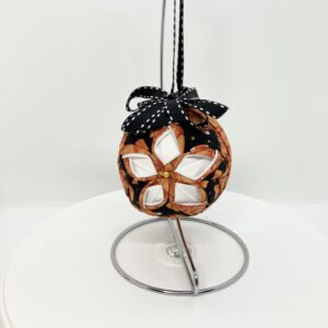 Autumn 3 inch Round Blossom Ornament