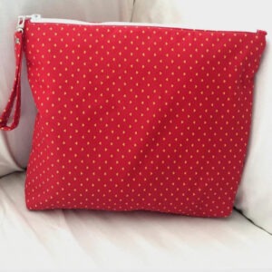 Red with Yellow Hearts