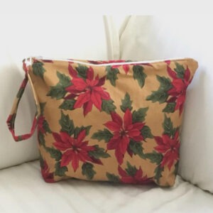 Poinsettia Large Project Bag
