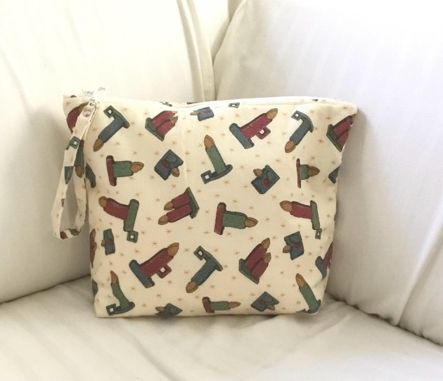 Candle Print Large Project Bag