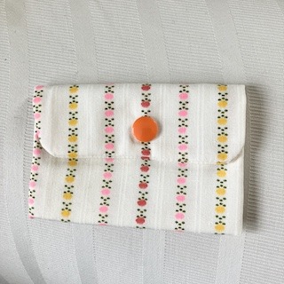 Yellow and Orange Stripe Mini Wallet