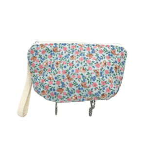Handsewn Upcycled Blue Floral Small Bag