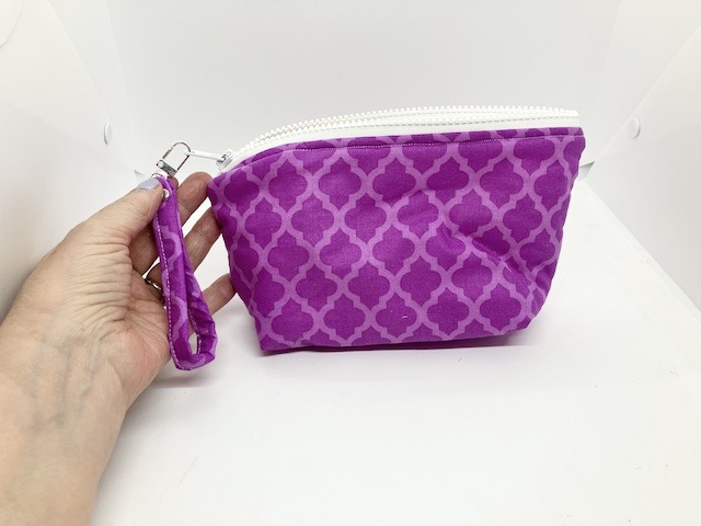 Handsewn Upcycled Fuschia Small Bag - Image 6