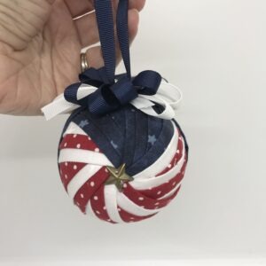 Sparkler 250th Anniversary Ornament (white dots)