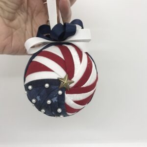 Sparkler 250th Anniversary Ornament (solid red)